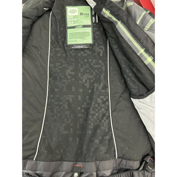 Womens 686 Reserved Radiant Insulated Jacket L Black & Green Waterproof & Breat - Picture 13 of 16
